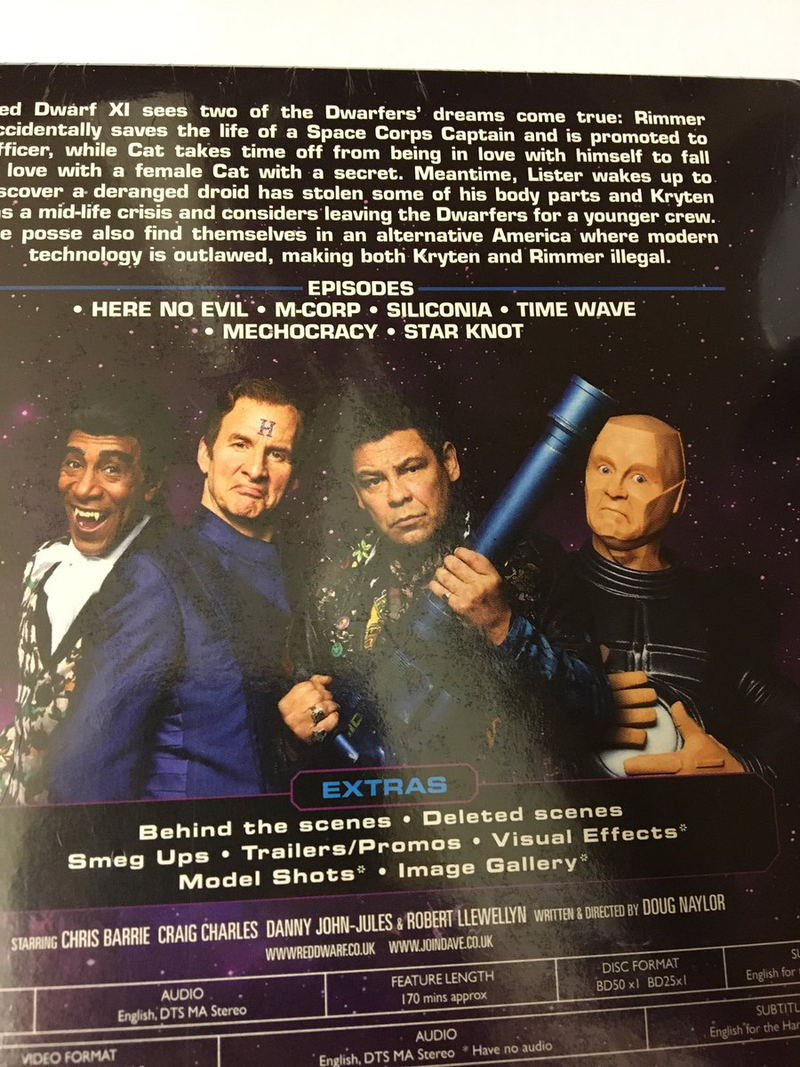 Illustration for article titled Red Dwarf XI DVD Smeg-Up Reveals Episode Titles For Series XII